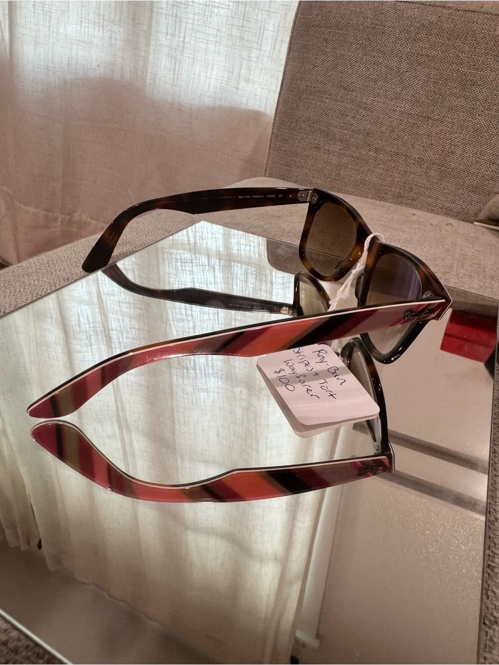Ray-Ban Kids Tortoise Frame with Pink Accent Sunglasses
